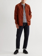 Mr P. - Cotton and Cashmere-Blend Corduroy Overshirt - Burgundy