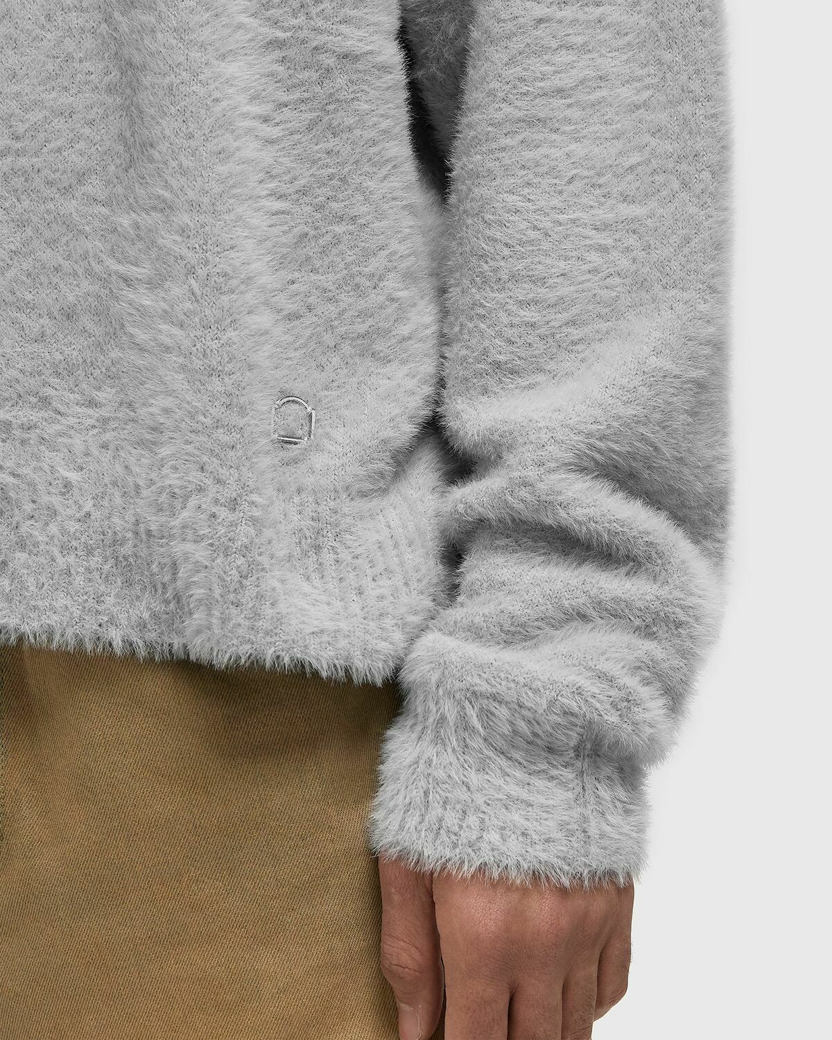 Reternity ESSENTIAL FURRY KNIT SWEATER Grey Mens Pullover