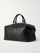 Serapian - Mosaico Textured and Cachemire Full-Grain Leather Weekend Bag