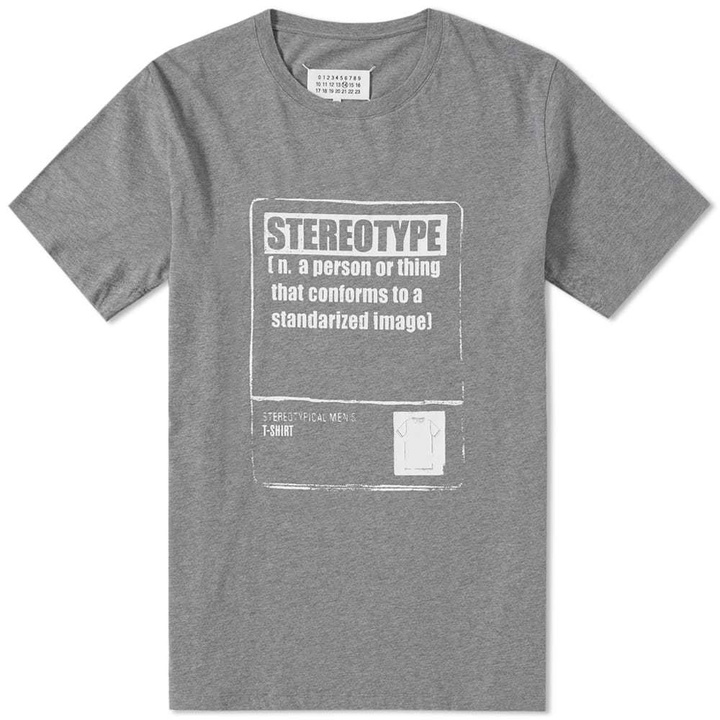 Photo: Maison Margiela 10 Stereotype Print Tee Grey