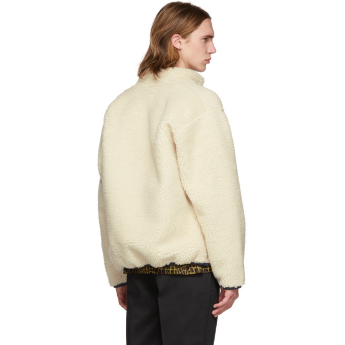 Wacko Maria Off-White Fleece Boa Jacket Wacko Maria