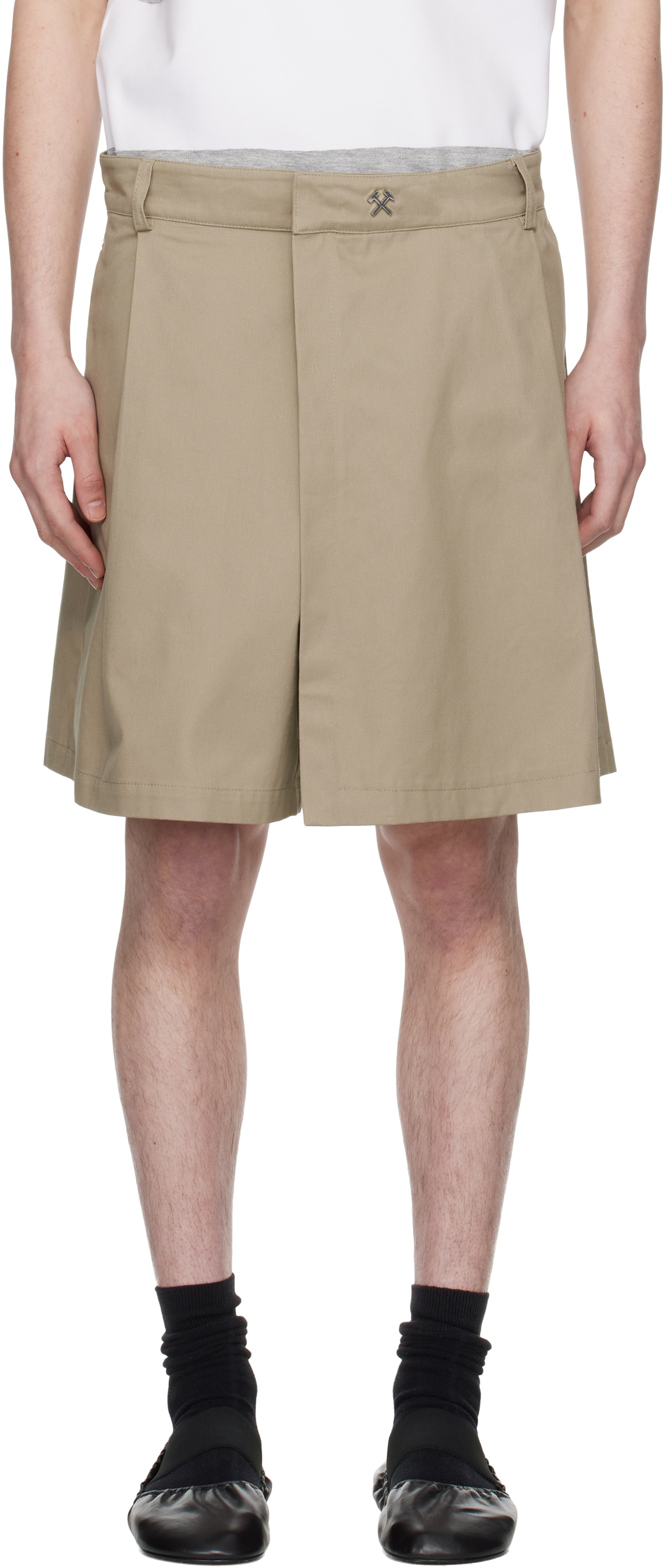 GmbH Beige Qalbi Shorts