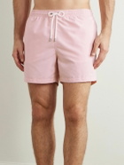Ralph Lauren Purple label - Straight-Leg Mid-Length Logo-Embroidered Swim Shorts - Pink