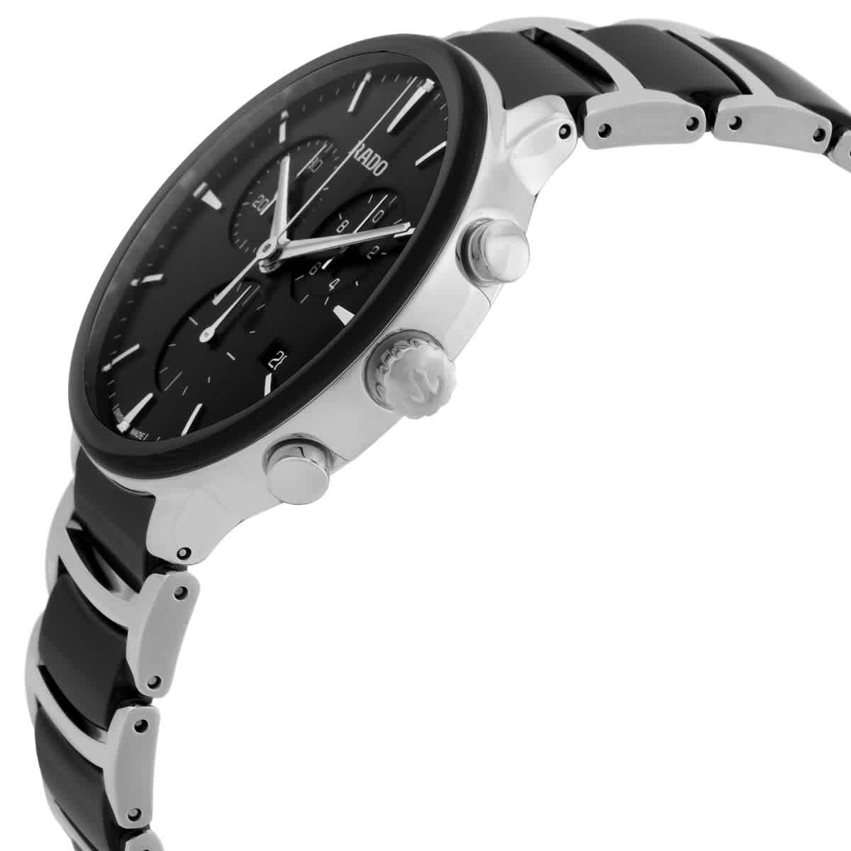 Rado Centrix Chronograph Quartz Black Dial Mens Watch R30210152