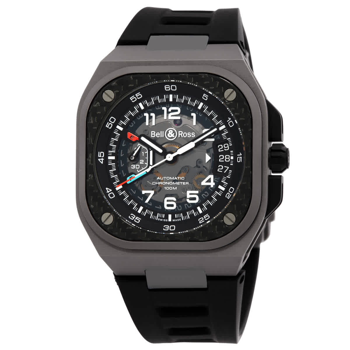 Bell and Ross Br-X5 Automatic Black Dial Mens Watch BRX5R-RAC-TI/SRB