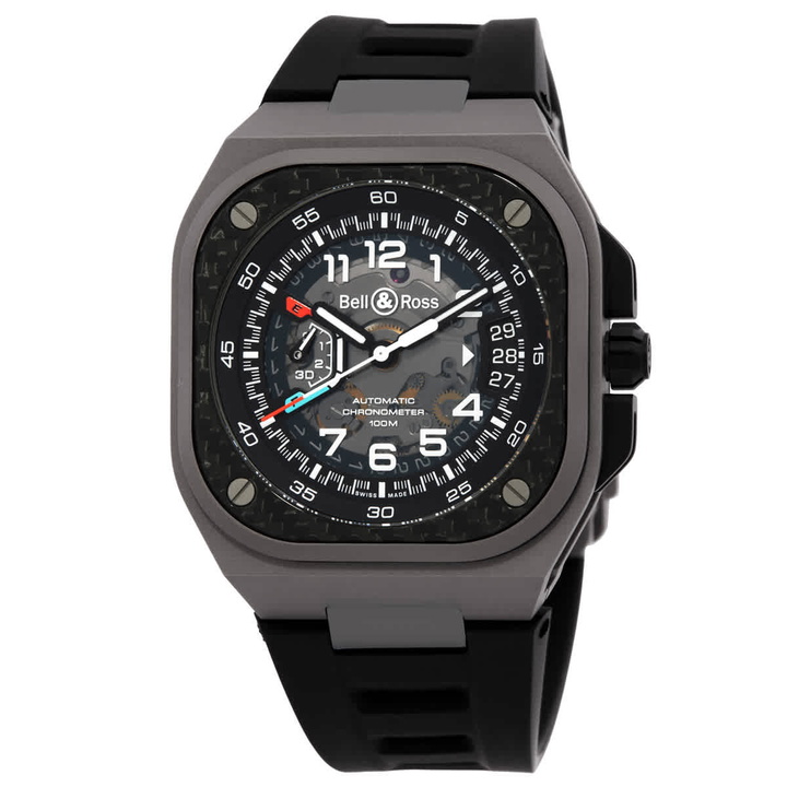 Photo: Bell and Ross Br-X5 Automatic Black Dial Mens Watch BRX5R-RAC-TI/SRB