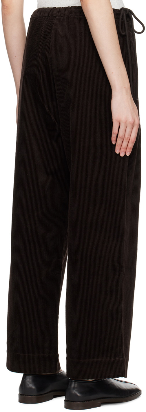 Deiji Studios Brown 'The Straight Cord' Lounge Pants