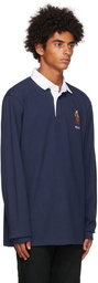 Polo Ralph Lauren Navy Rugby Long Sleeve Polo