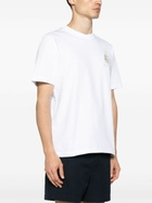 Casablanca White Logo Print Organic Cotton T-Shirt