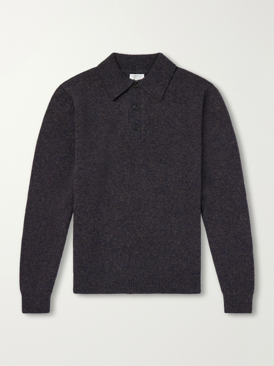 Sunspel - Wool Polo Shirt - Blue