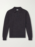 Sunspel - Wool Polo Shirt - Blue