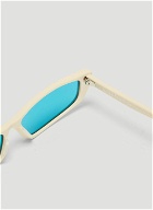 Bold Frame Agar Sunglasses in White