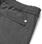 NN07 - Slim-Fit Tapered Cropped Woven Drawstring Trousers - Gray