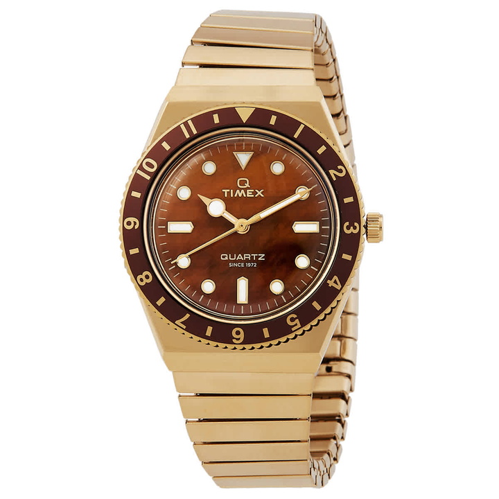 Photo: Timex Q Timex Quartz Brown Dial Ladies Watch TW2V92500VQ