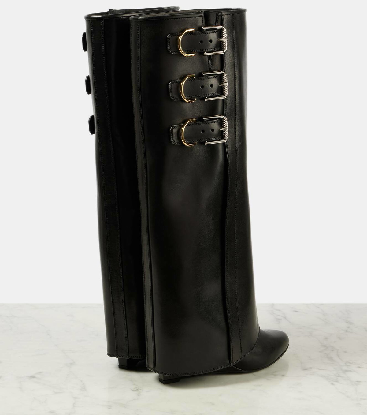 Givenchy Embellished leather knee-high boots Givenchy