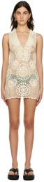 Akoia Off-White Gill Minidress