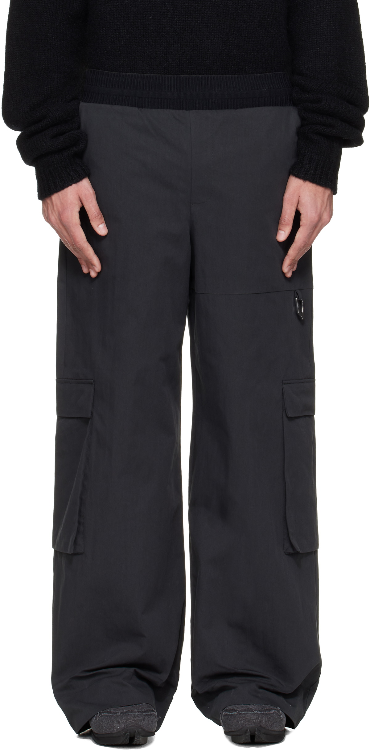 HELIOT EMIL Black Pulsar Cargo Pants