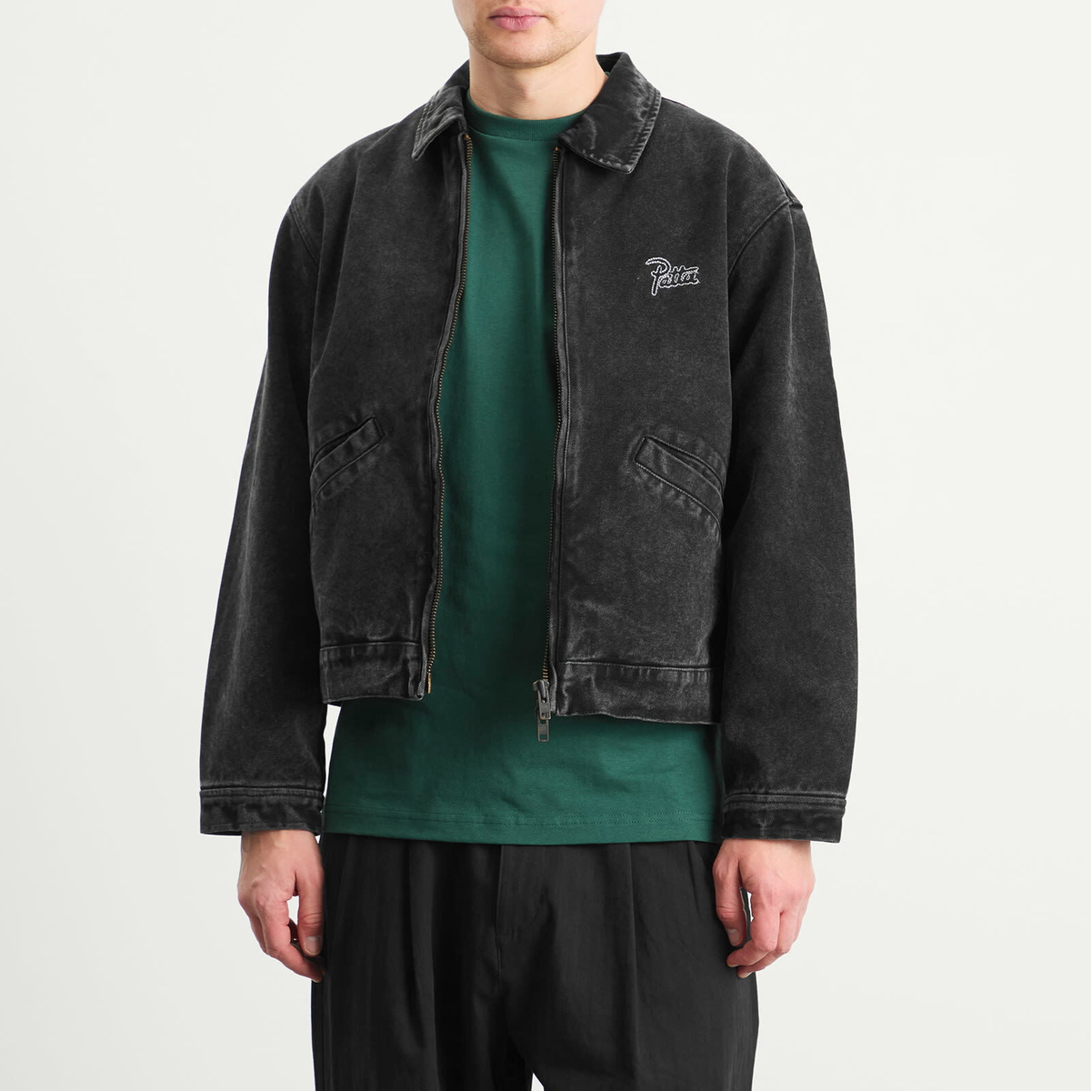 Patta Men's Washed Canvas Jacket in Black