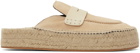 JW Anderson Beige Suede Espadrilles