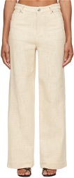 Staud Off-White Grayson Trousers