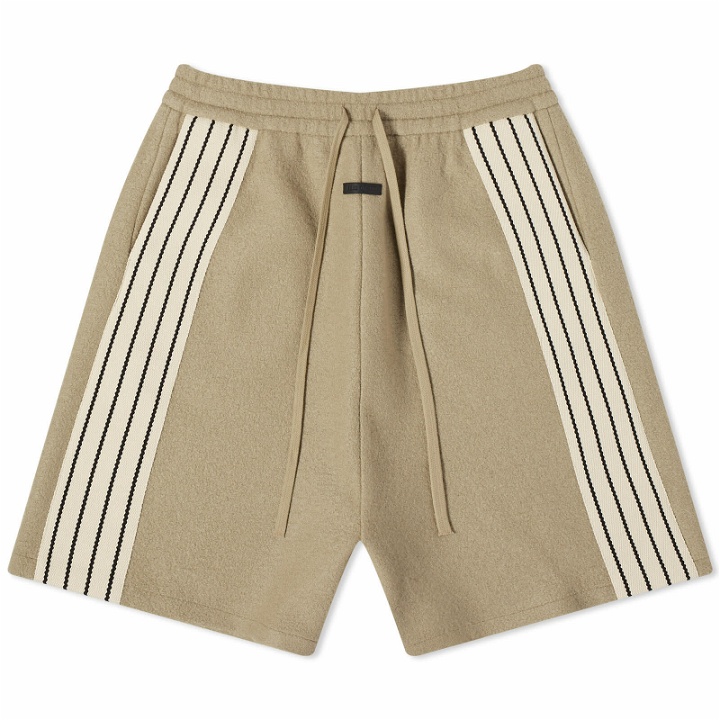 Photo: Fear of God Men's 8th Side Stripe Relaxed Shorts in Dune