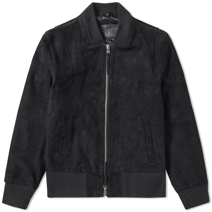 Photo: MKI Thick Suede Bomber Jacket