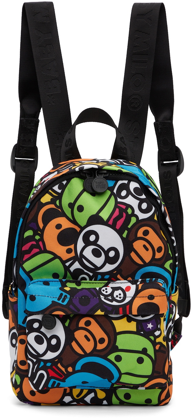 Baby Milo Printed Backpack in Multicoloured - BAPE Kids
