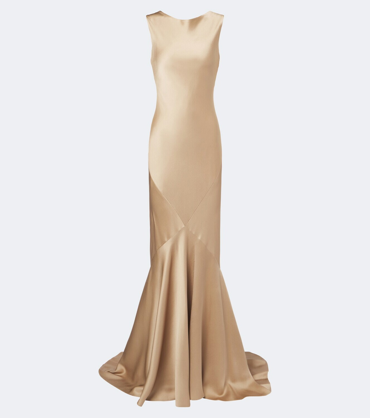 Max Mara Open-back satin maxi dress
