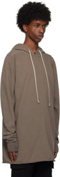 Rick Owens DRKSHDW Gray Porterville Pullover Hoodie