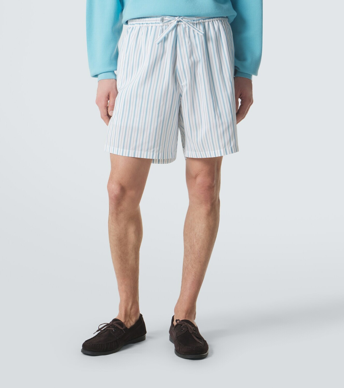 Umit Benan Julian silk and cotton Bermuda shorts
