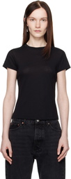 Aya Muse Black Crewneck Baby T-shirt