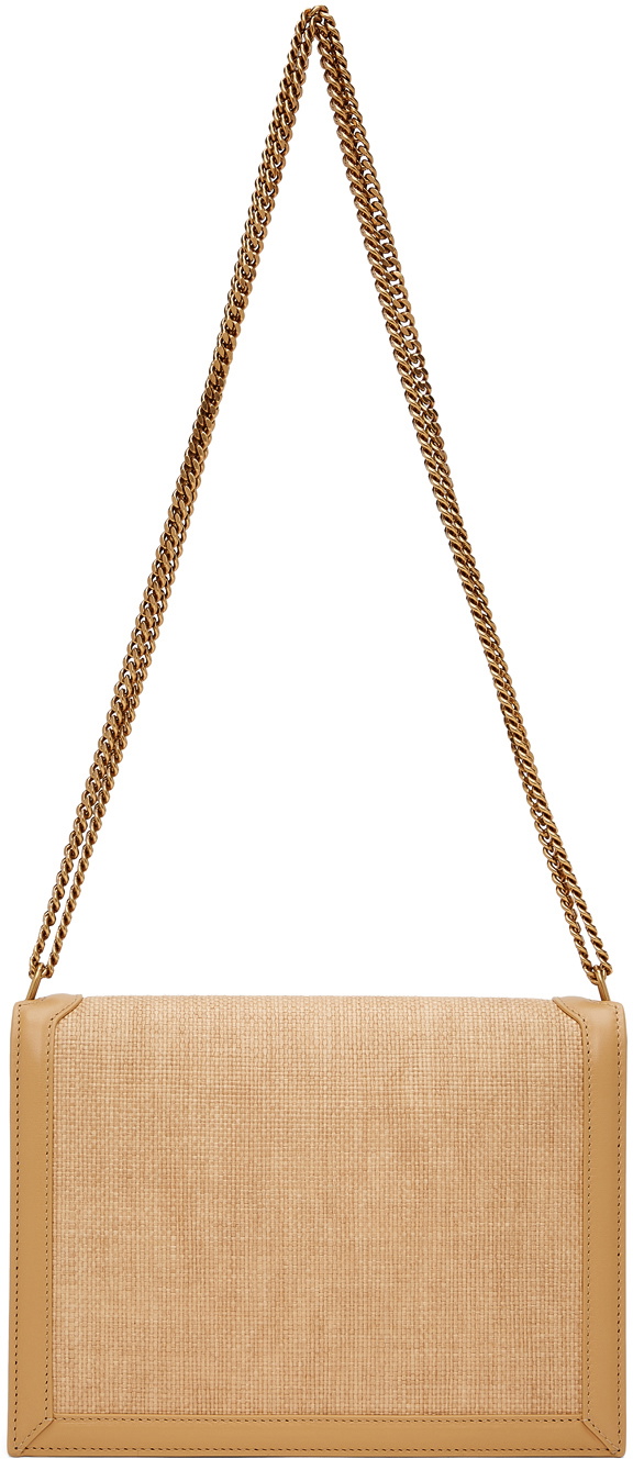cassandra leather trim raffia tote