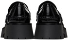 Alexander Wang Black Carter Mid-Heel Lug Loafers