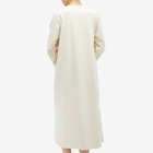 Snow Peak Women's Recycled Cotton Midi Dress in Ecru
