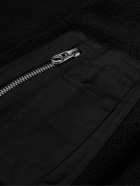 Rag & Bone - Manston Cotton-Blend Zip-Up Sweater - Black