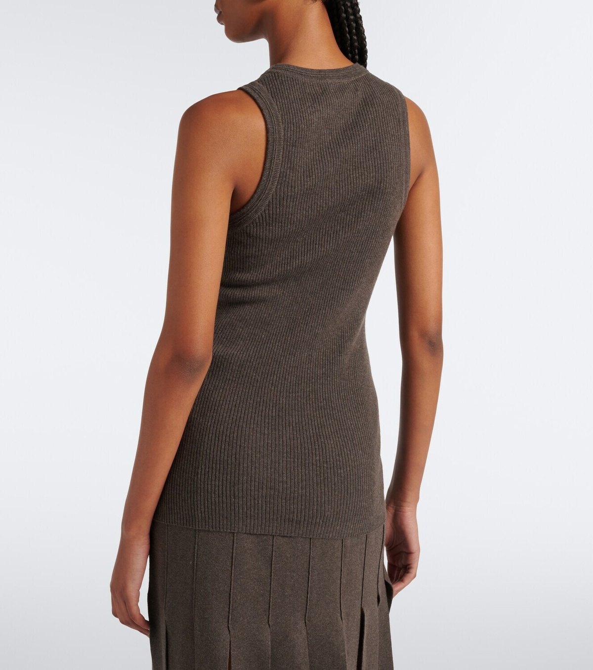 Lisa Yang Amya cotton and cashmere tank top