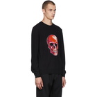 Alexander McQueen Black Wool and Mohair Skull Sweater