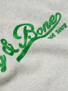 Rag & Bone - Logo-Embroidered Cotton Sweater - Gray