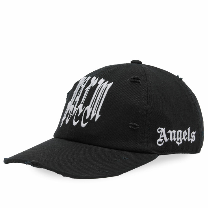 Photo: Palm Angels Men's Gothic Logo Cap in Black 