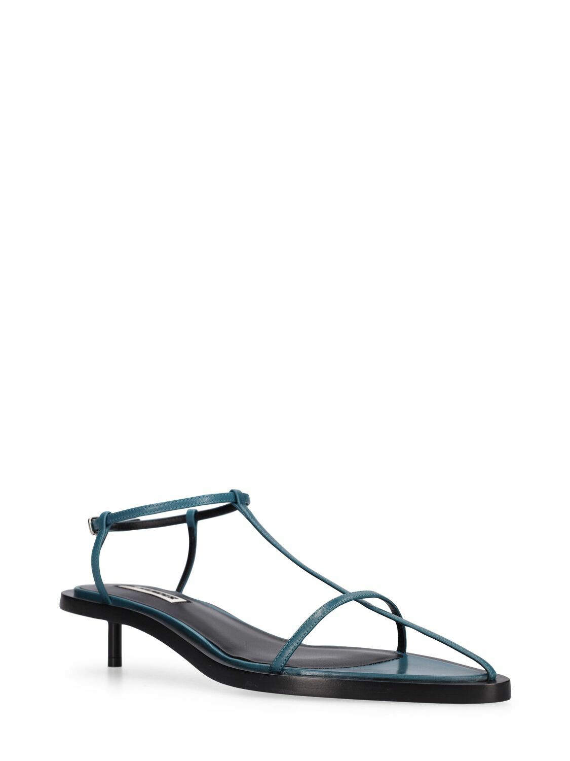【JIL SANDER】T-strap shoes archive JIL SANDER - 35mm T-bar Leather Sandals Jil Sander
