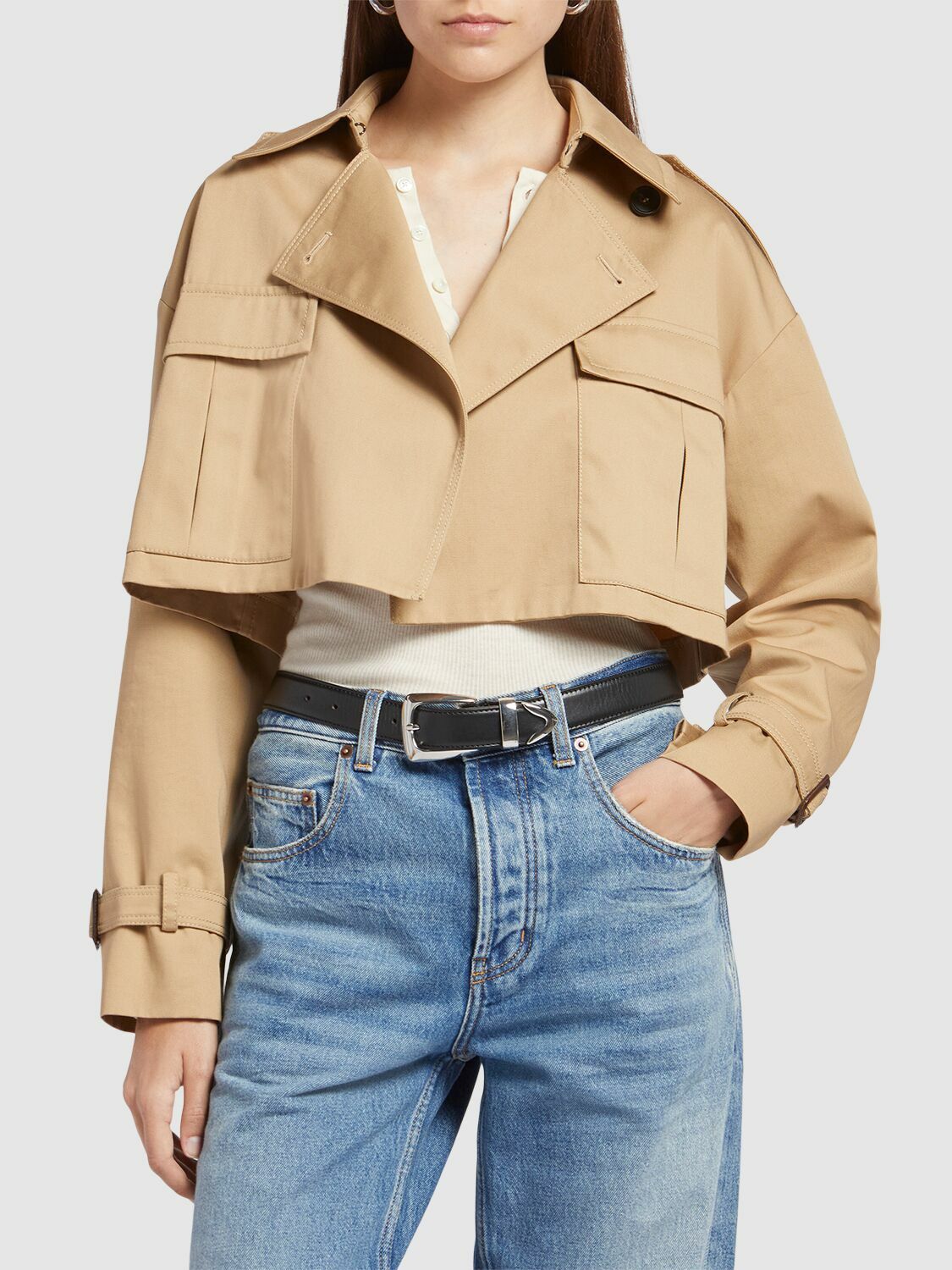 WEEKEND MAX MARA Vivetta Gabardine Trench Coat Weekend Max Mara
