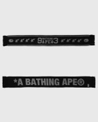 A Bathing Ape JACQUARD BAPE LOGO LONG SCARF Black Men
