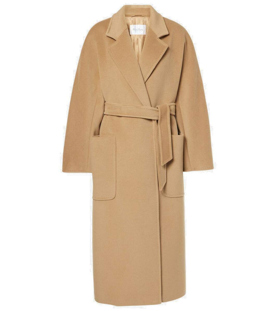 【送料 関税込】MAX MARA Jene wool and cashmere wrap coat MAX MARA Jene wool and cashmere wrap coat - Blue