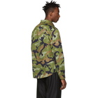 Valentino Green Camo Overfit Shirt Jacket