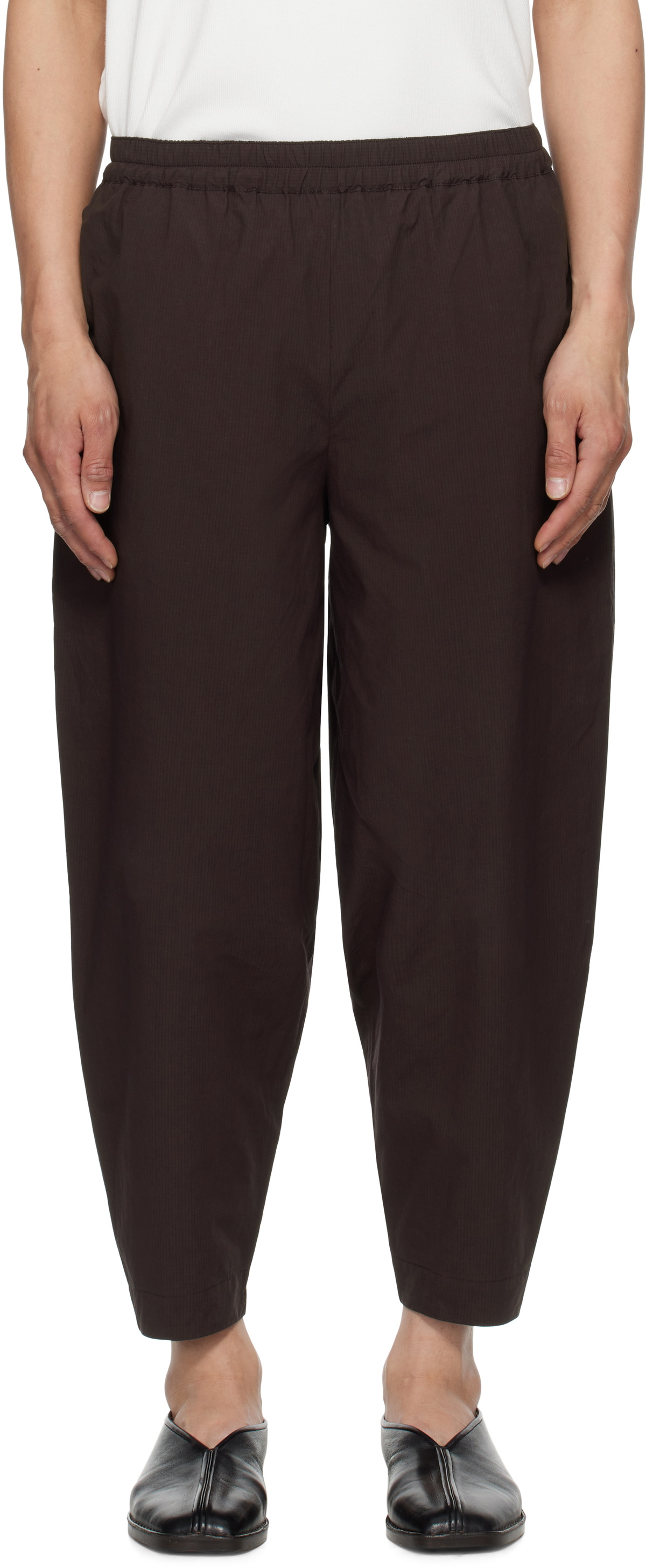 Toogood Black Linen Bricklayer Trousers Toogood