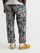 Beams Plus - Throwing Fits Tapered Cropped Checked Cotton Trousers - Multi