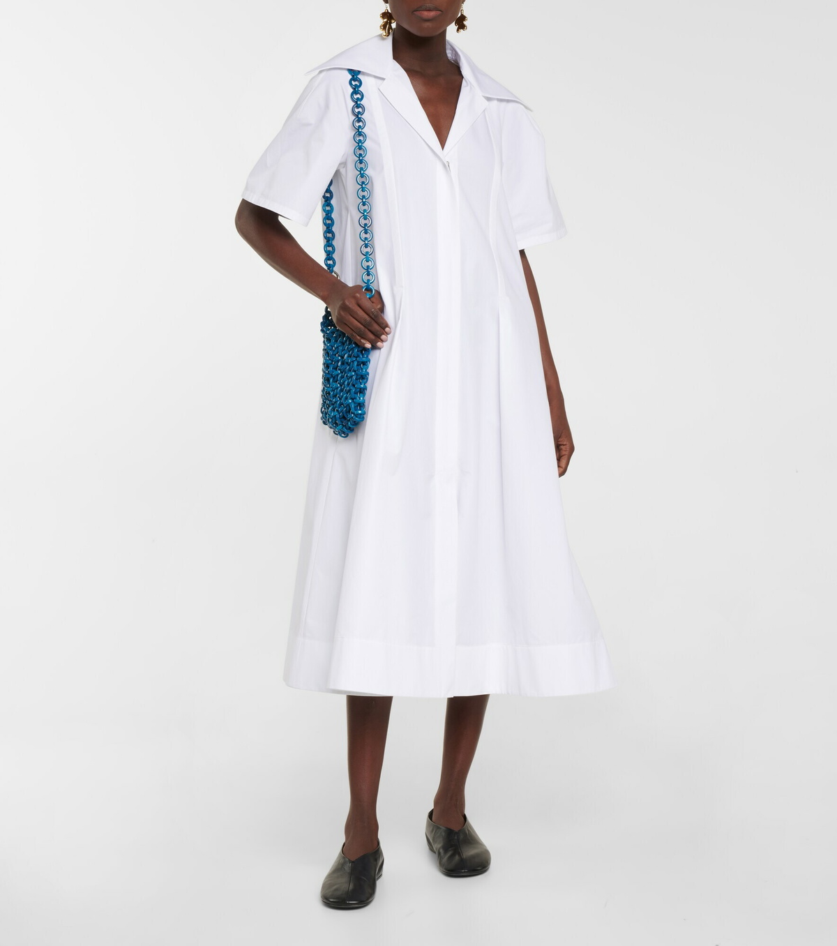 Jil Sander - Cotton poplin midi dress Jil Sander Jil Sander - Cotton poplin midi dress Jil Sander