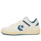 Converse Men's x Eric Emanuel Weapon Low Sneaker in Vintage White/Mountain Spring