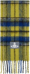 Vivienne Westwood Yellow & Blue Alpaca Scarf