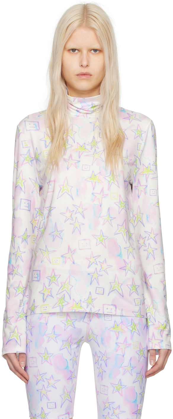 Acne Studios Multicolor Printed Turtleneck Acne Studios